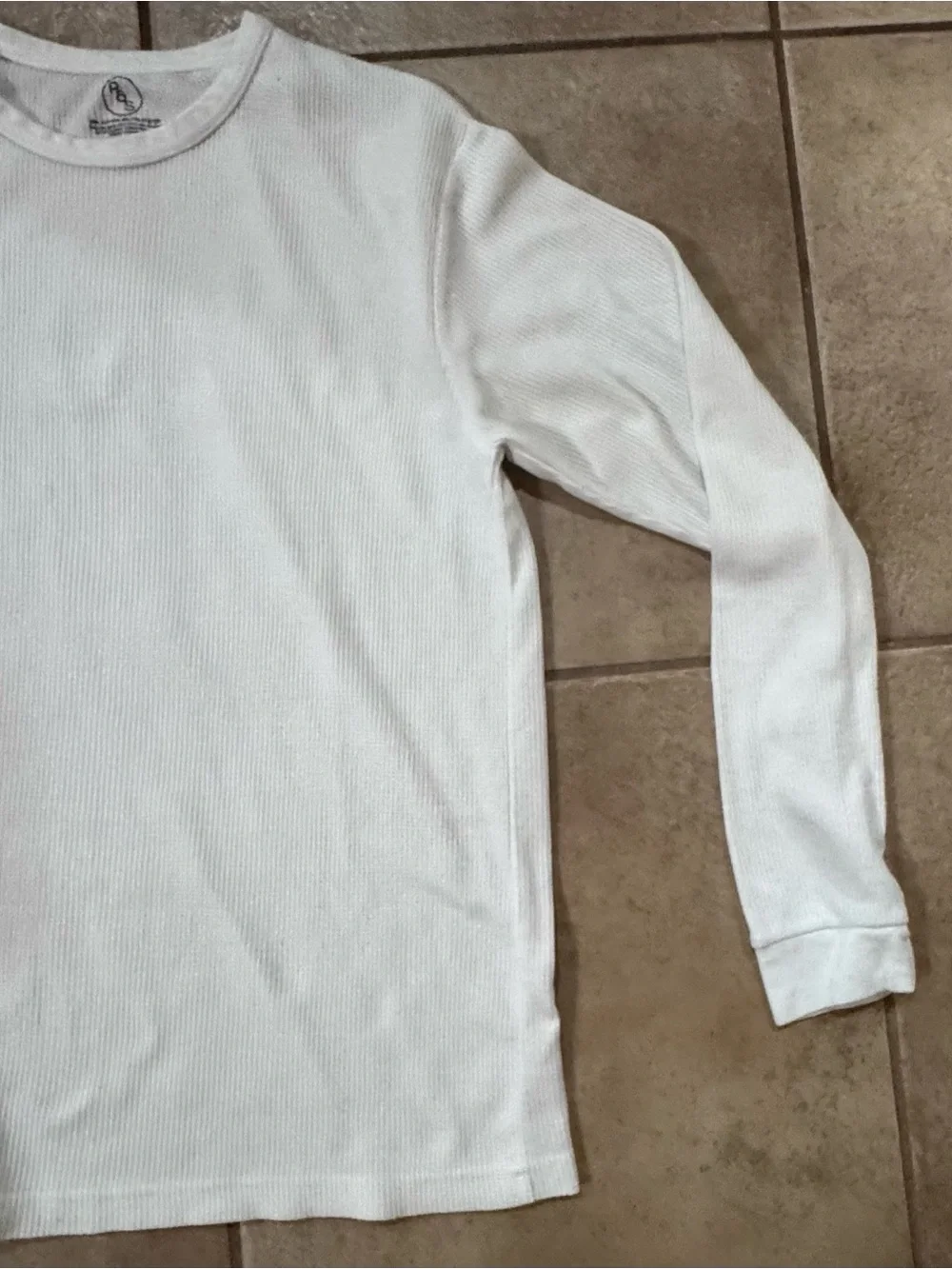 P&S- Men's White Thermal Long-Sleeve Pajama Set - Classic Comfort